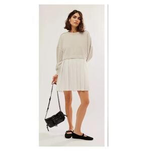 Free People Eleanor Layered Sweatshirt Minidress Size Small
